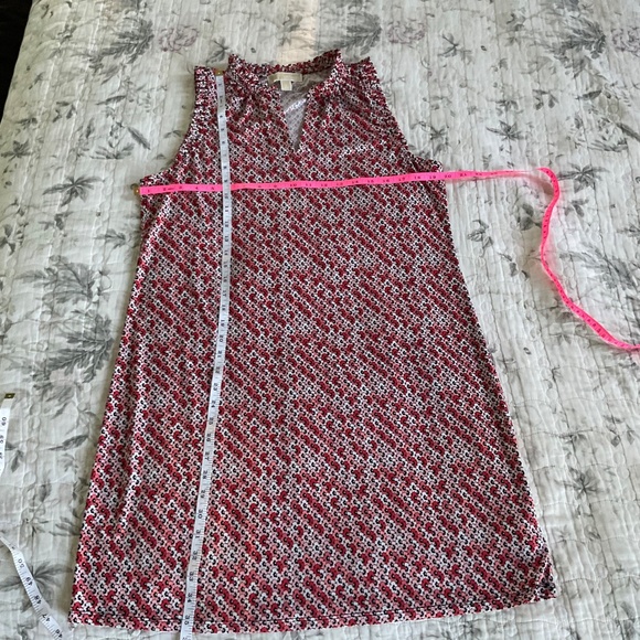 MICHAEL Michael Kors Floral Sleeveless Dress w/ Ruffled Neckline and Arm Holes - Picture 3 of 7